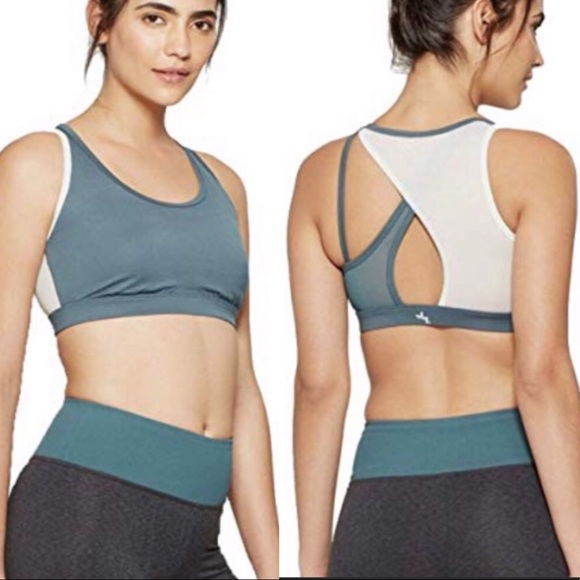 mesh back sports bra